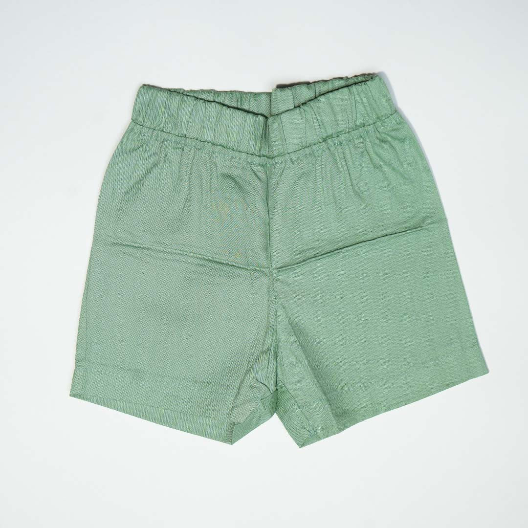 Baby Sleeveless T-Shirt and Trouser Set - Green and Yellow
