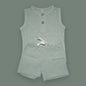 Sleeveless Baby Romper Set – Soft Cotton Summer Outfit
