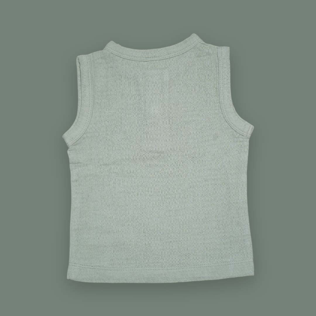 Sleeveless Baby Romper Set – Soft Cotton Summer Outfit