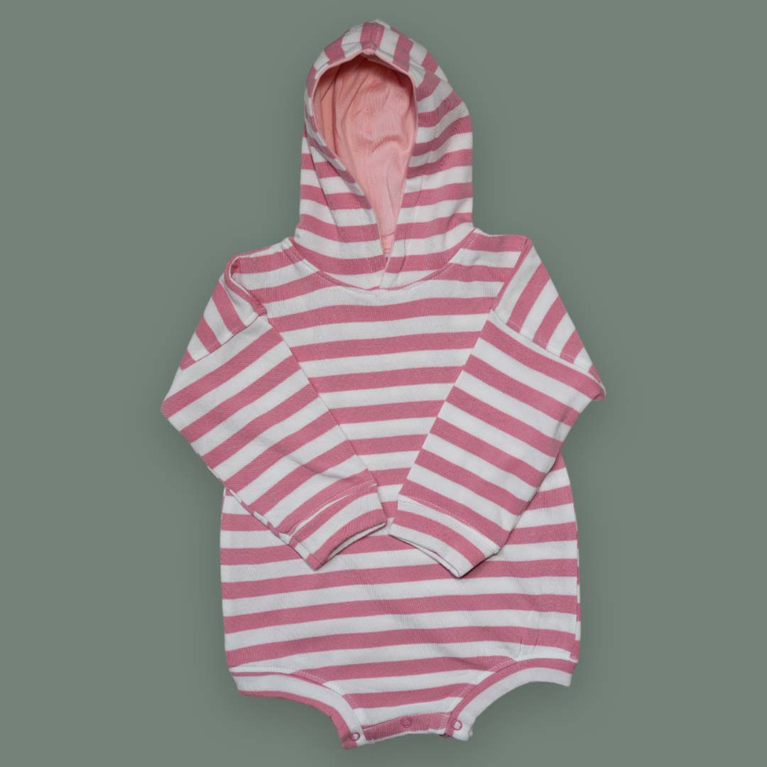 Striped Baby Hoodie – Soft Cotton Full Sleeve Sweatshirt