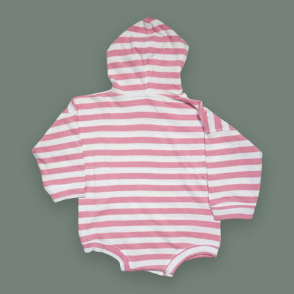 Striped Baby Hoodie – Soft Cotton Full Sleeve Sweatshirt