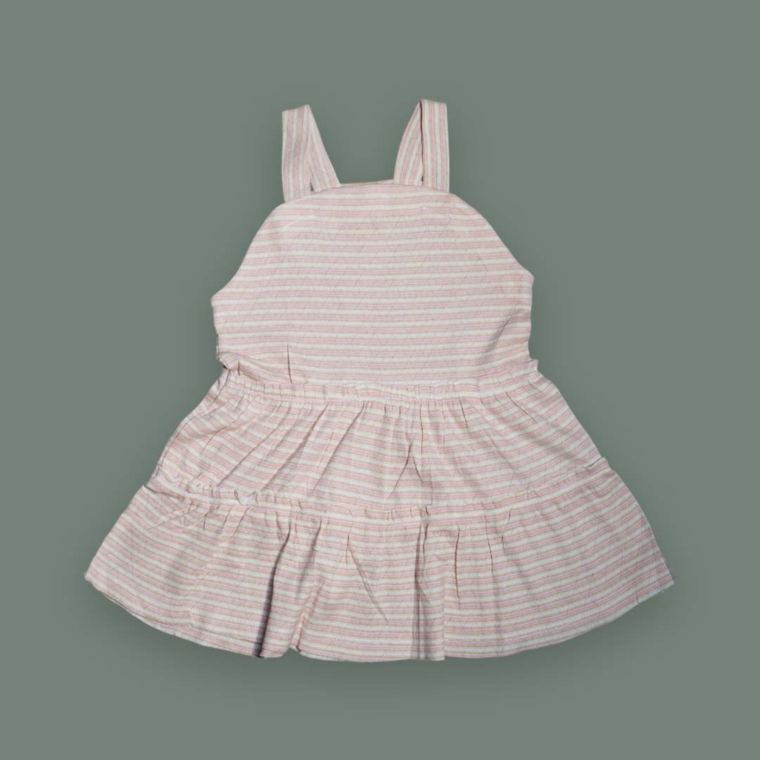 Striped Sleeveless Baby Dress – Soft Cotton Summer Frock