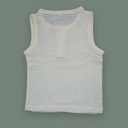 Baby Boy Sleeveless Cotton Shirt & Shorts Set