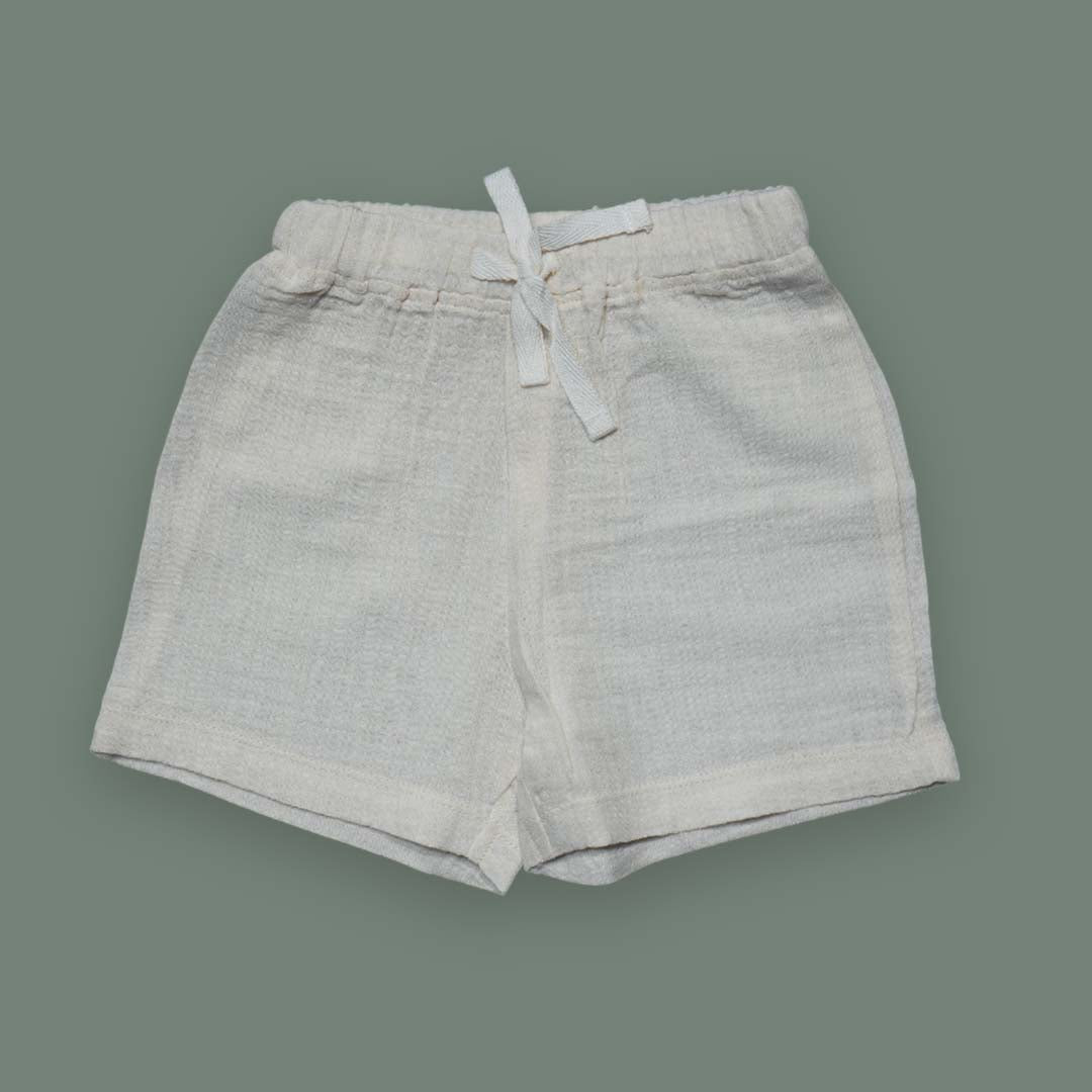 Baby Boy Sleeveless Cotton Shirt & Shorts Set