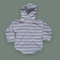 Hooded Striped Bodysuit - Long Sleeves