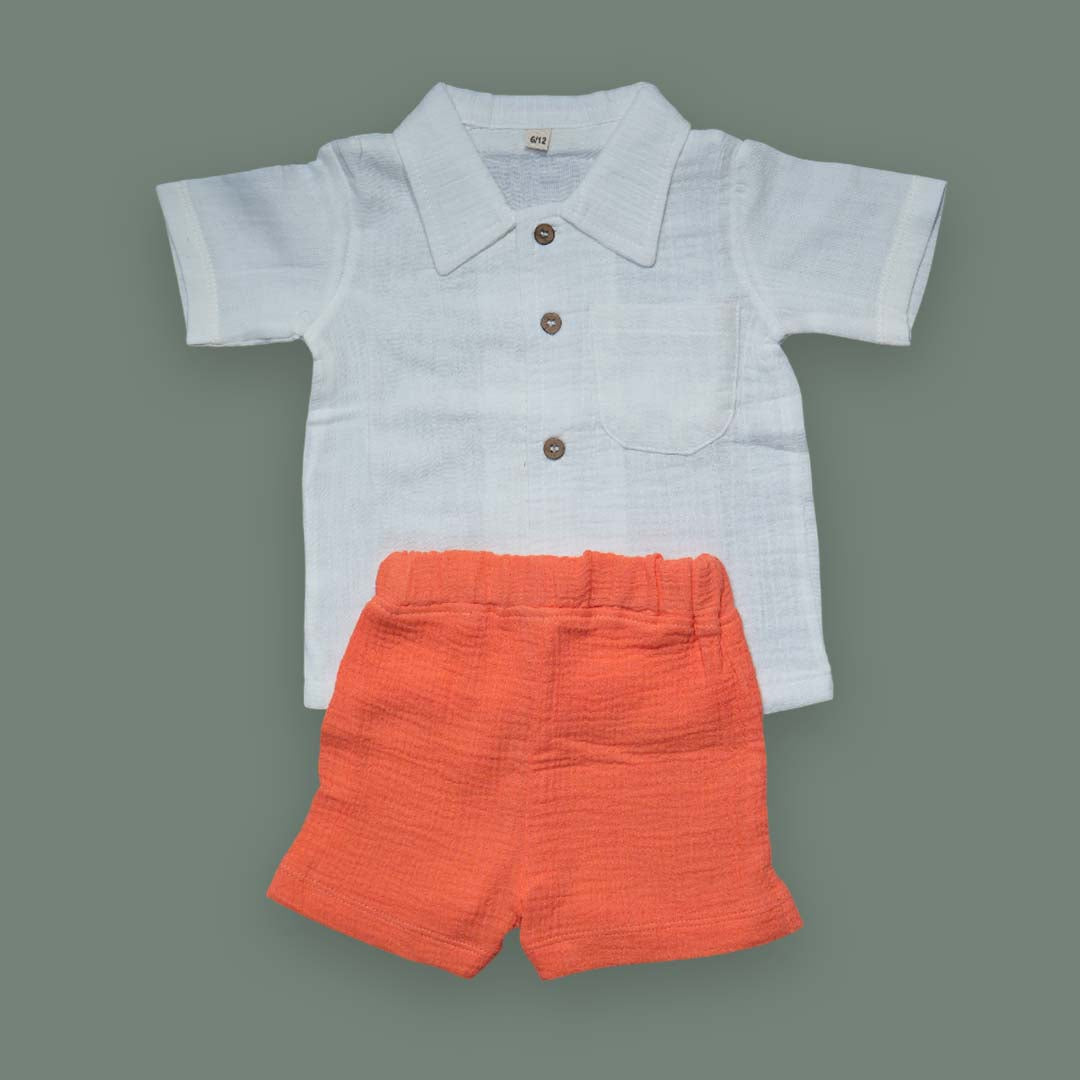 Children's Casual Outfit – Shirt and Shorts