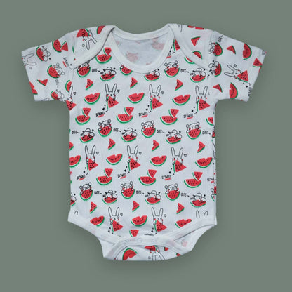 Cute Watermelon Print Baby Bodysuit
