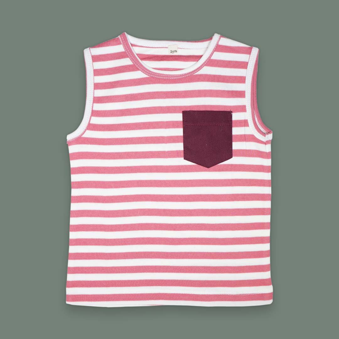 Baby Sleeveless T-Shirt and Trouser Set