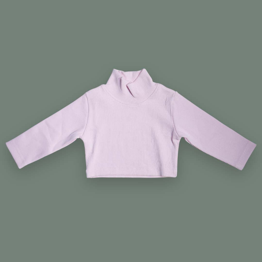 Cropped Turtleneck Top