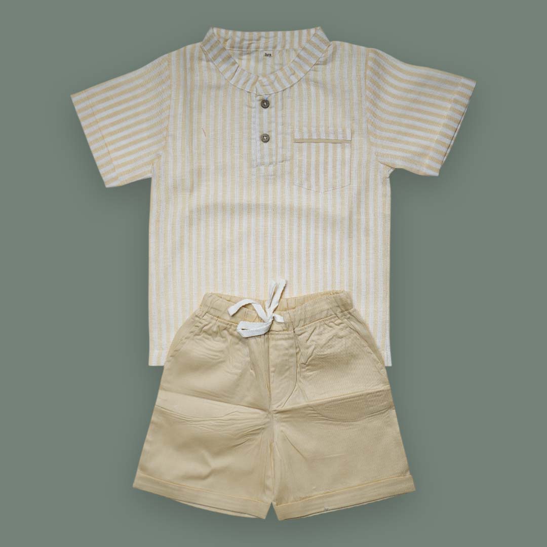 Classic Striped Kids' Outfit Set