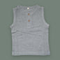 Sky Blue Muslin Cotton Sleeveless Co-ord Set for Toddlers